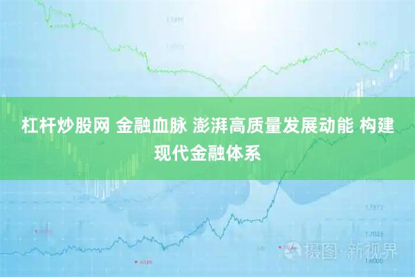 杠杆炒股网 金融血脉 澎湃高质量发展动能 构建现代金融体系
